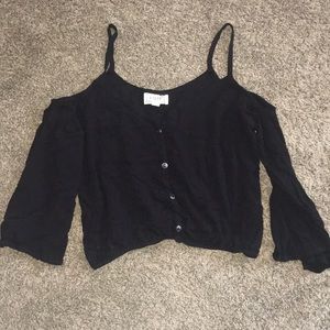 Cropped Off The Shoulder Top